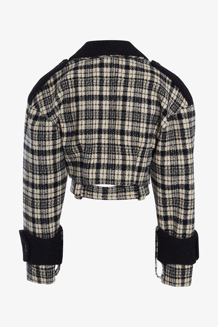 Chaqueta Clara Tartan